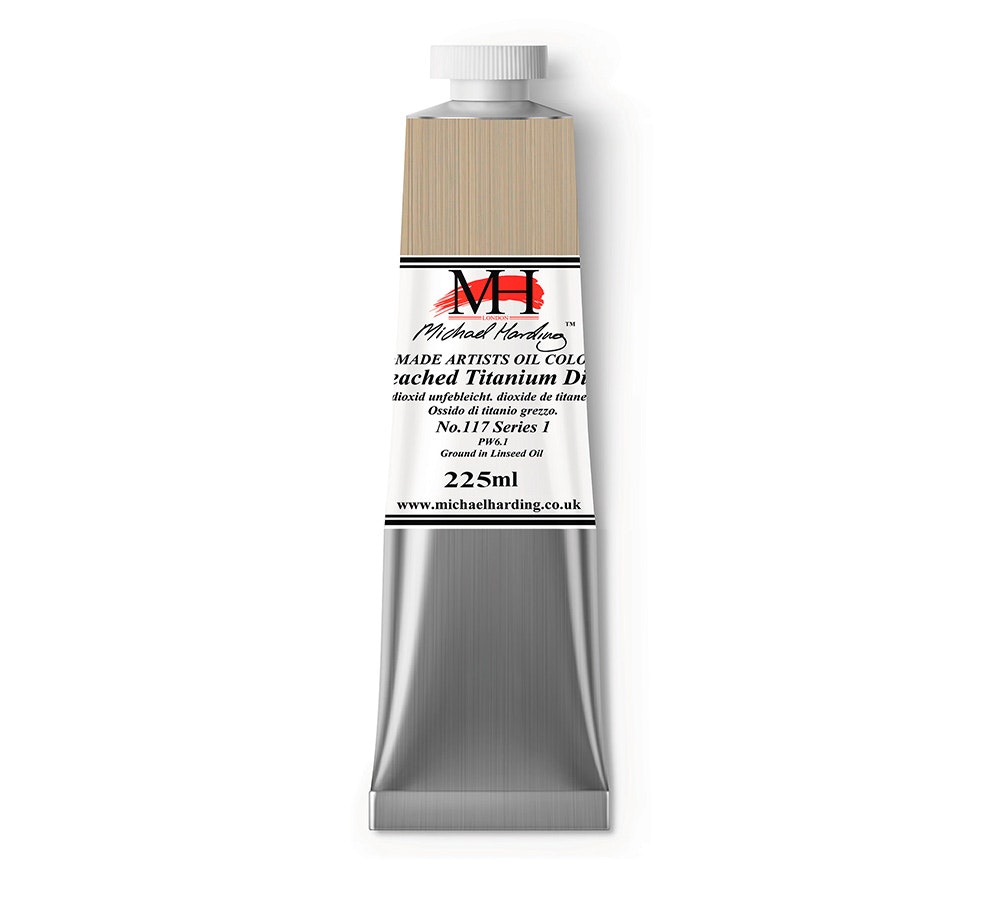 Oljemaling - Unbleached Titanium Dioxide - 225ml