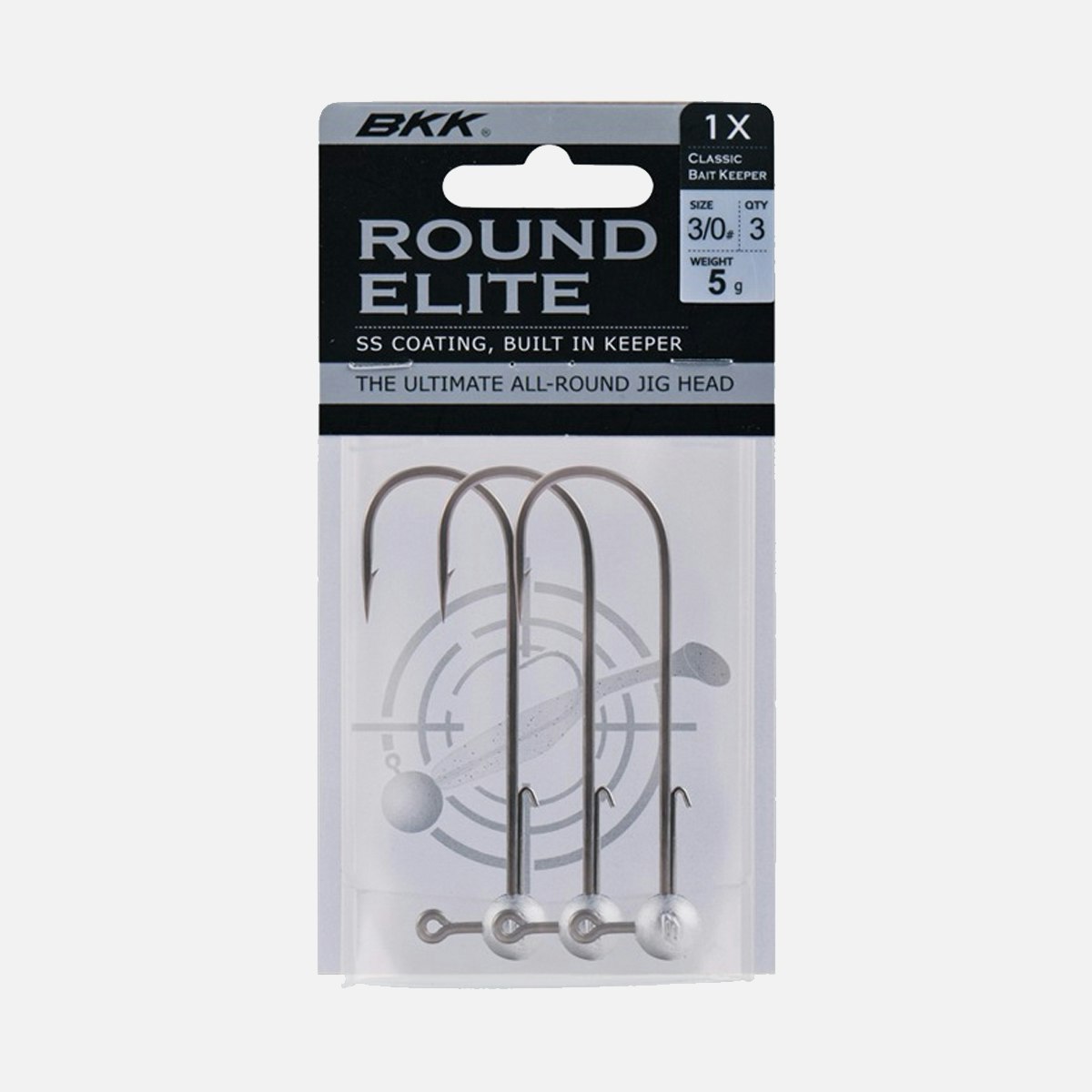 BKK Round Elite-Classic Bait Keeper Jig Head (3/0) - 3pcs - Ulm Lures