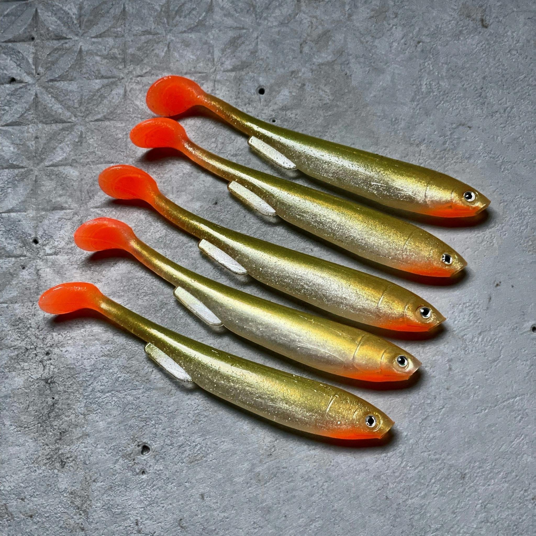 Gigashad Bass Orange UV 10cm - 5pcs