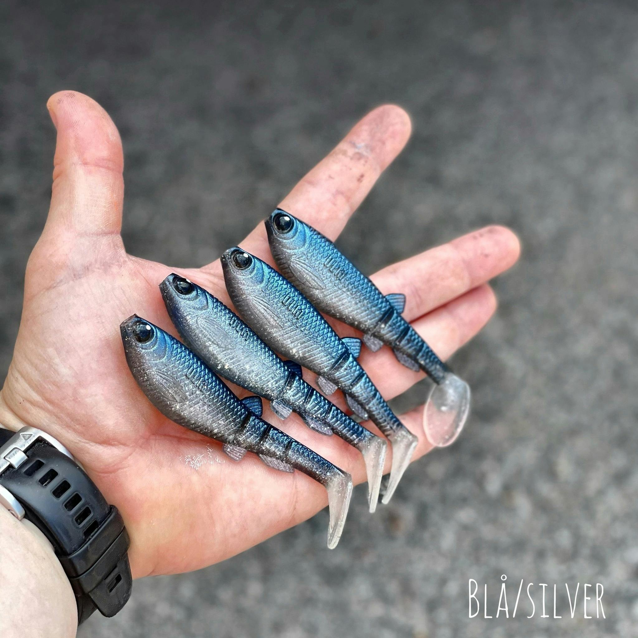 GigabiteV2 Blue/Silver 10cm - 4pcs