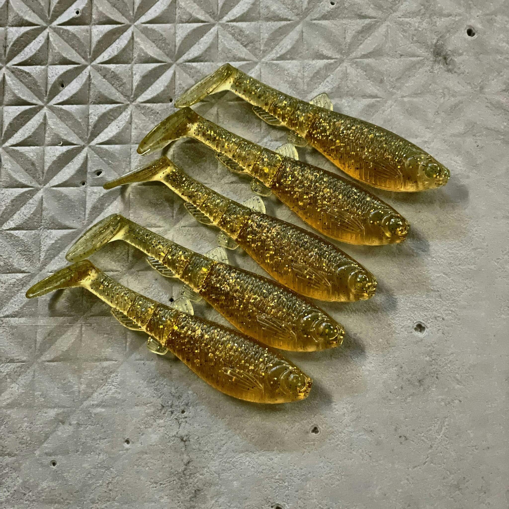 GigabiteV2 Motoroil Gold Flake 8cm - 5pcs