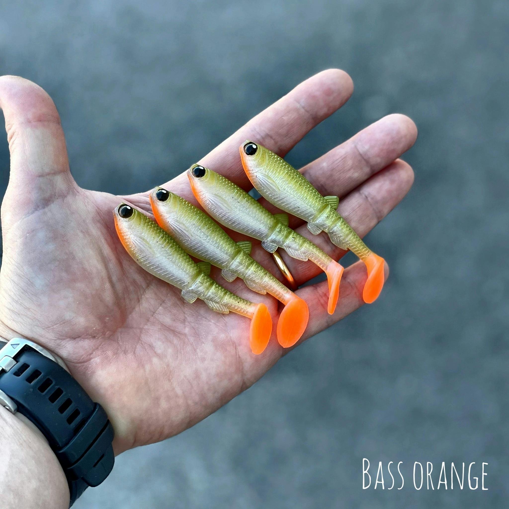 GigabiteV2 Bass Orange 8cm - 4pcs