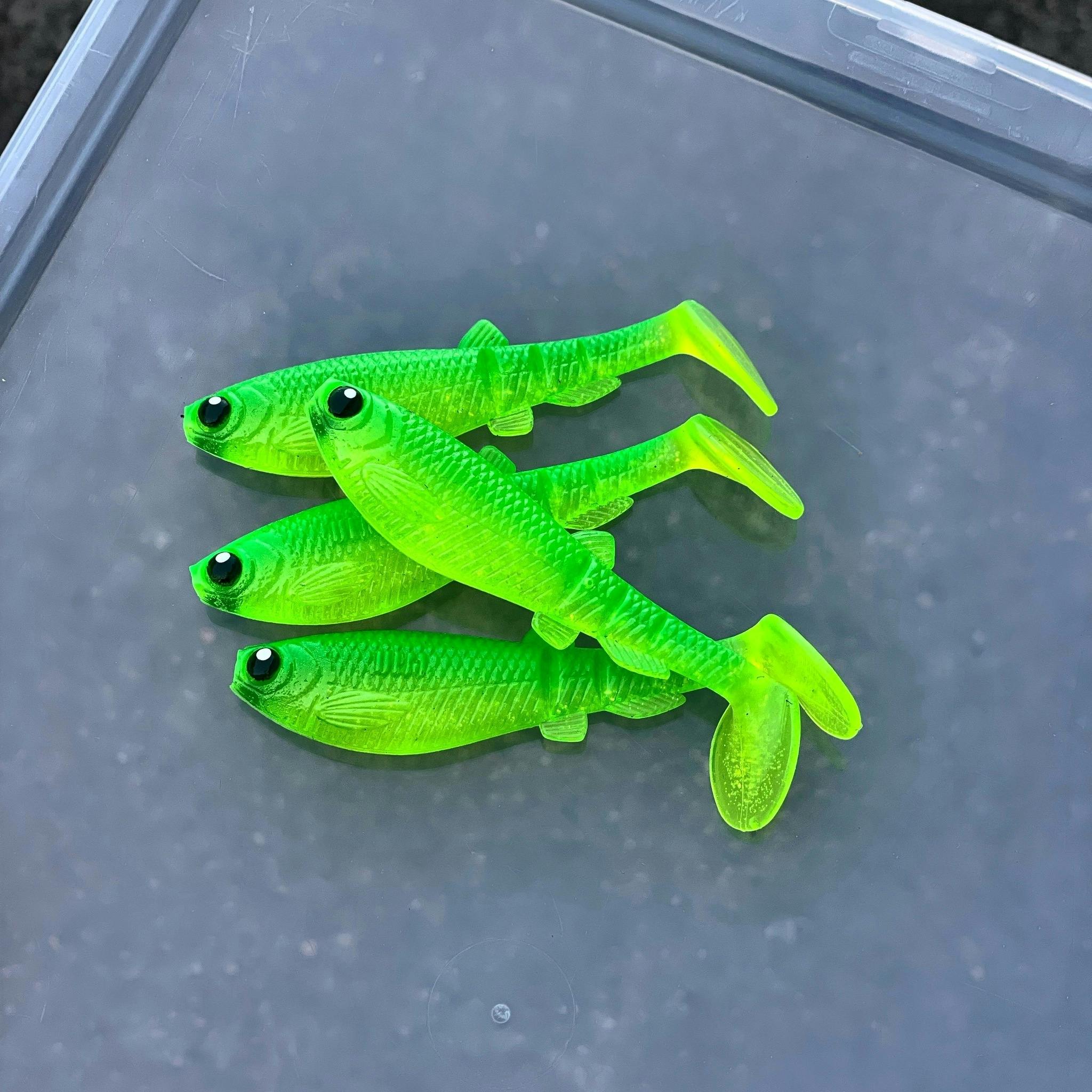 GigabiteV2 Lime UV 10cm - 4pcs