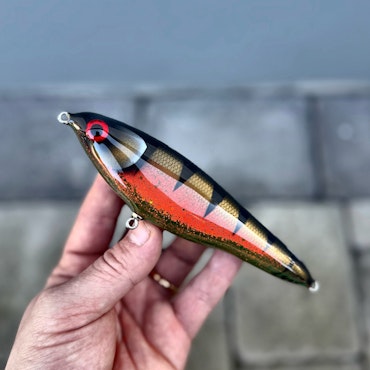 Gigajerk Slim Red Motoroil Tiger  15cm