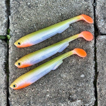 Gigashad 12,5cm Bass Orange UV 3pcs