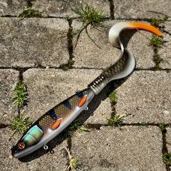 Gigatail TERRA - Hot Motoroil Perch 50cm