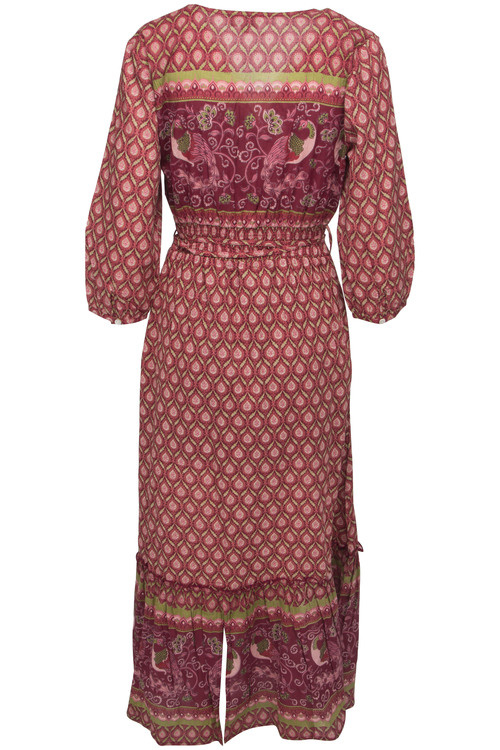 Lalamour långklänning finns i turkos och vinrött