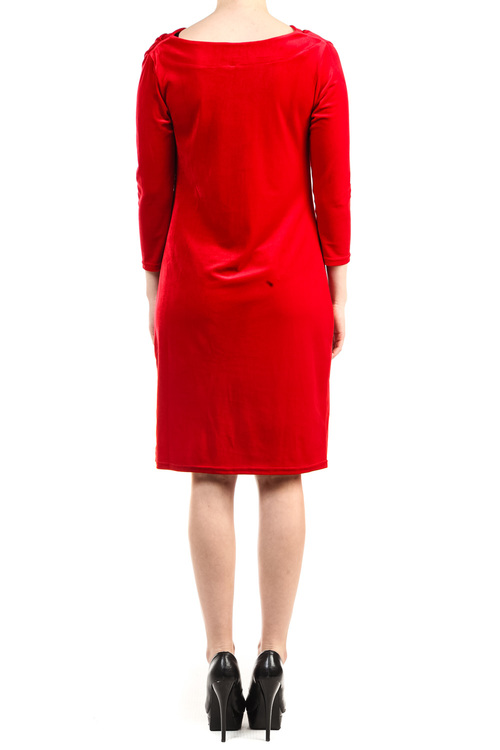 DesignWerket röd klänning i sammet