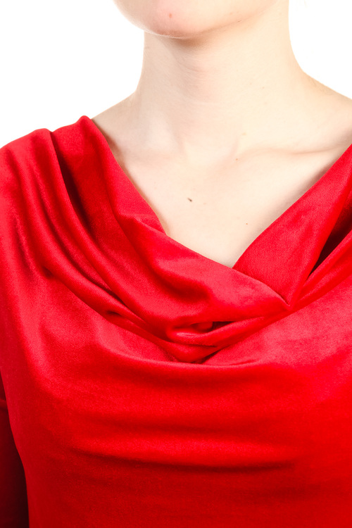 DesignWerket röd klänning i sammet