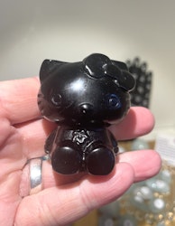 Svart Obsidian Hallo Kitty