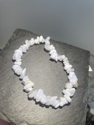 Blå Kalcedon armband