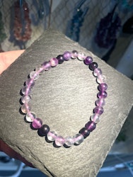 Armband 6mm Regnbågsfluorit
