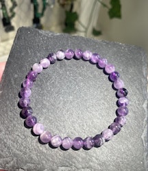 ChevronAmetist 6mm Armband