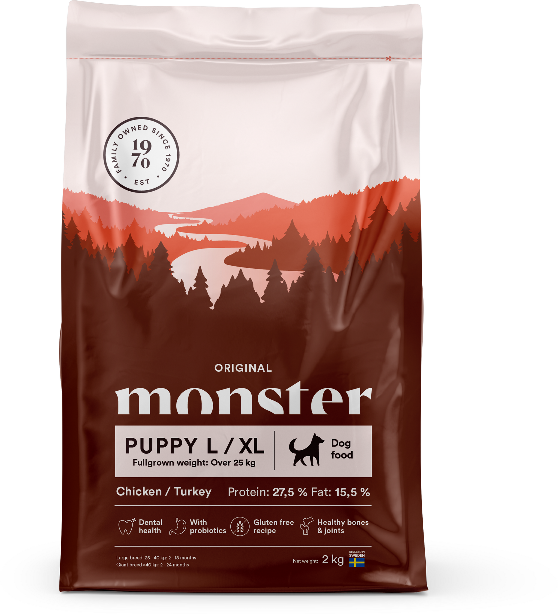 Monster Hund Original Puppy Large/ XL Chicken/ Turkey 12 kg