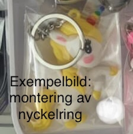 Montering av berlocker, nyckelring