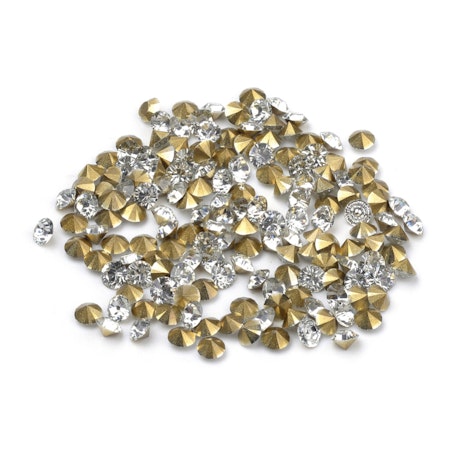 Diamantslipad klar rhinestones av resin, 3mm (250st)