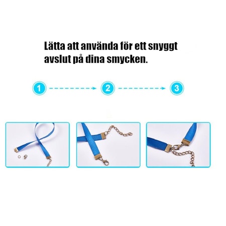 Svarta bandavslut, Max 40mm (10st)