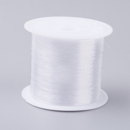 40 meter rulle med 0,4mm transparent stum fiskelina av nylon.