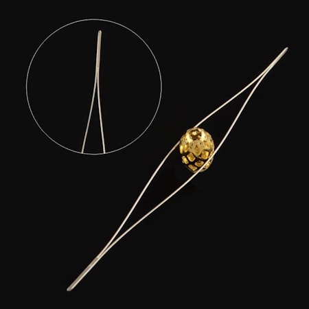 Extra lång pärlnål, big eye needle, nål, 125mm (st)