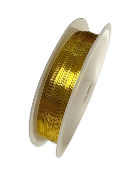 Kopparwire, 0.3mm, guld (15 meter)