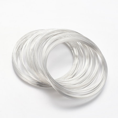 Memory Wire till solfångare, stål, platinum, 10 varv