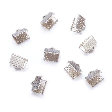 Bandavslut, platinum, Max 8mm (30st)