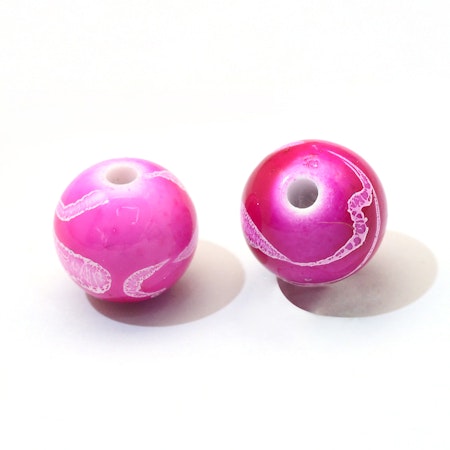 Runda akrylpärlor, mix drawbench, 6mm (50st)