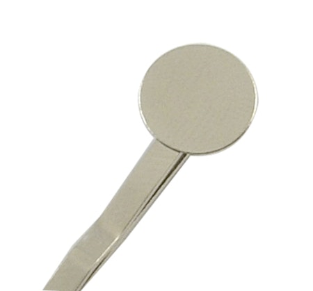 Bobbypin med platta för dekoration (10st)