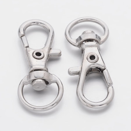 Karbinhake, 32mm, platinum (5st)