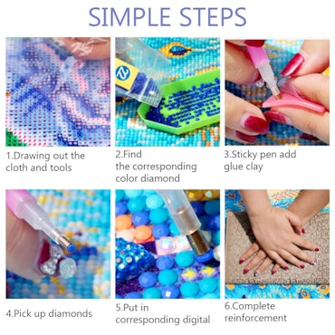 Diamond painting penna, 10cm (st)