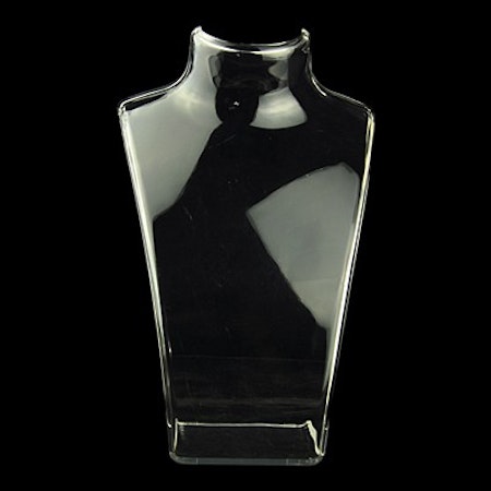 Halsbandsdisplay, byst, organic glass, 21cm (st)