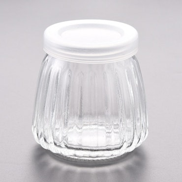 Glasburk med lock, 130ml