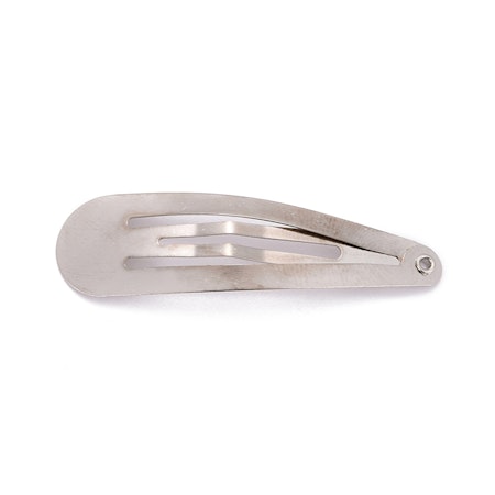 Hårspännen, platt, platinum, 47mm (10st)