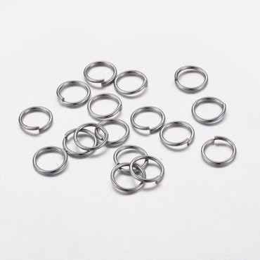 Bindringar av järn, 6mm, svarta (100st)