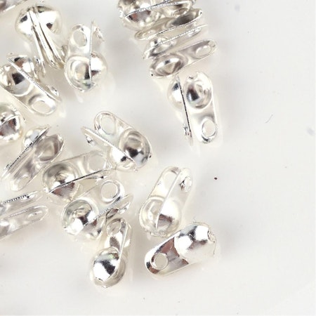 Knutgömma, calotte, innermått 2,4mm, silver (100st)