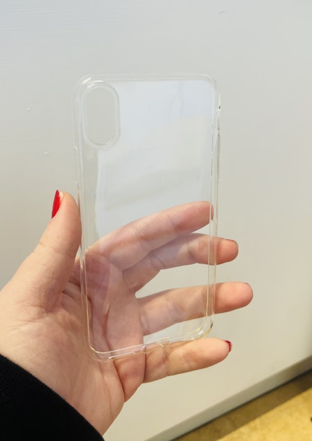 iPhone X & XS. Mjukt transparent mobilskal.
