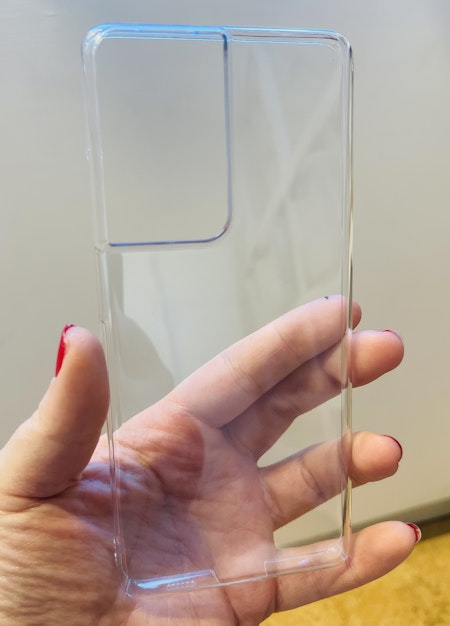 Samsung S21 ULTRA, hårt transparent mobilskal
