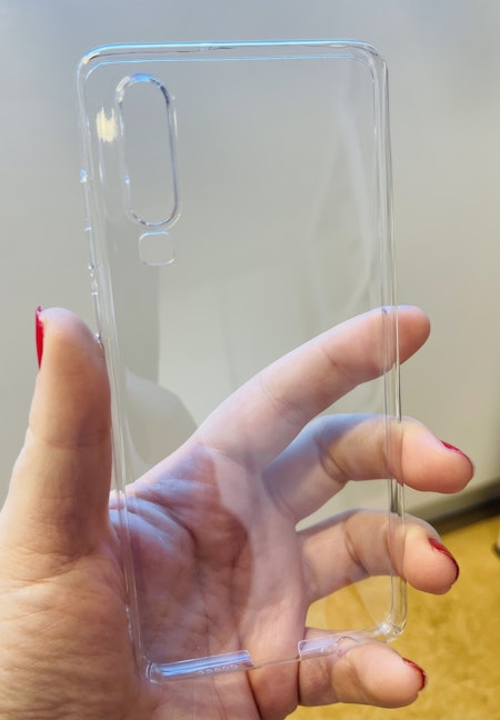 Huawei P30. hårt transparent mobilskal