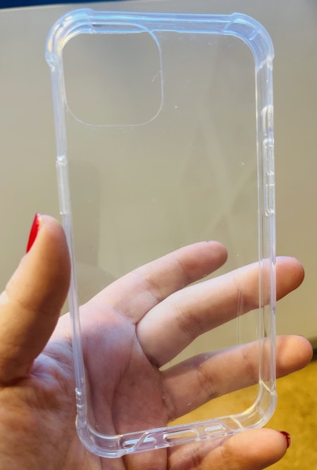 iPhone 14, mediumhårt transparent mobilskal