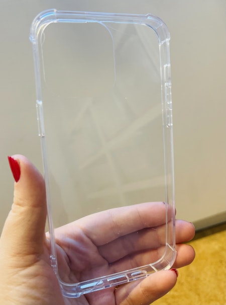 iPhone 14 PRO Max, mediumhårt transparent Mobilskal