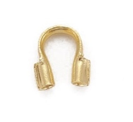 Wireguard, mässing, 0,5mm hål, guld (50st)