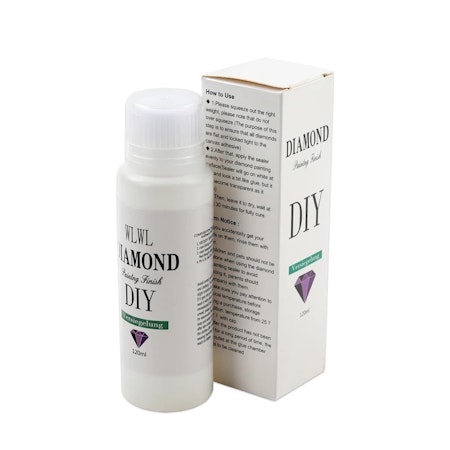 120ml, Förseglande lack till diamond painting, smidig finish