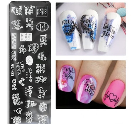Stämpelbricka för stamping, love, rostfritt stål