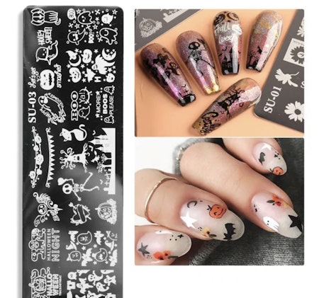 Stämpelbricka för stamping, halloween, rostfritt stål