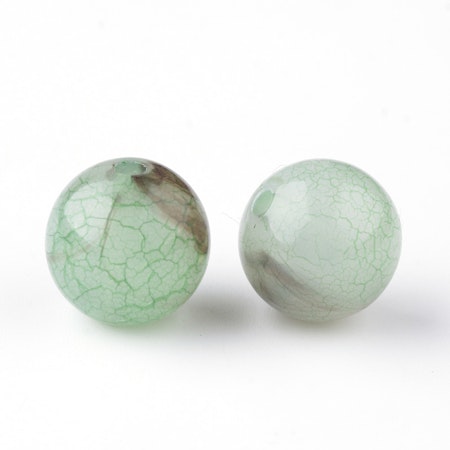 Akrylpärlor ”earth”, nature, runda, 8mm (50st)