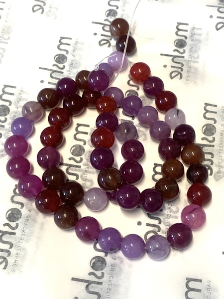 Äkta Stor natursten, lila, kristall 14mm (27st)