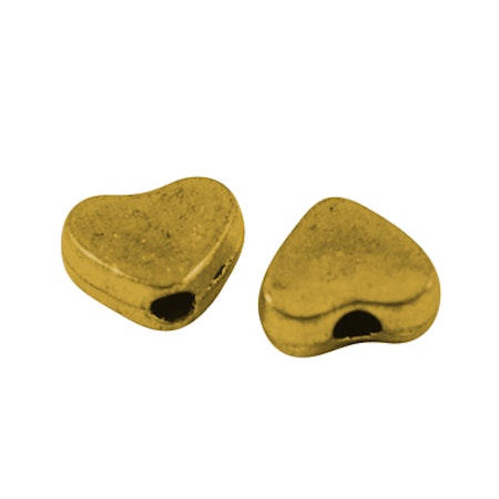 Hjärtan antik guld 6 mm (50st)
