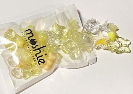 Gul & transparent lyxig akrylmix (25g)