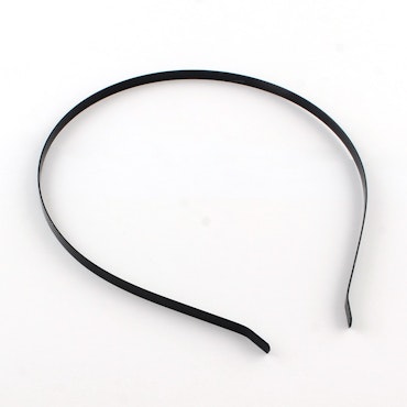 Diadem av järn, svarta, 5mm för att dekorera, 2pack