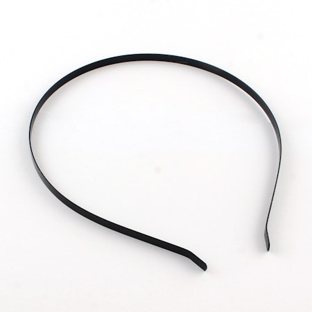 Diadem av järn, svarta, 5mm för att dekorera, 2pack